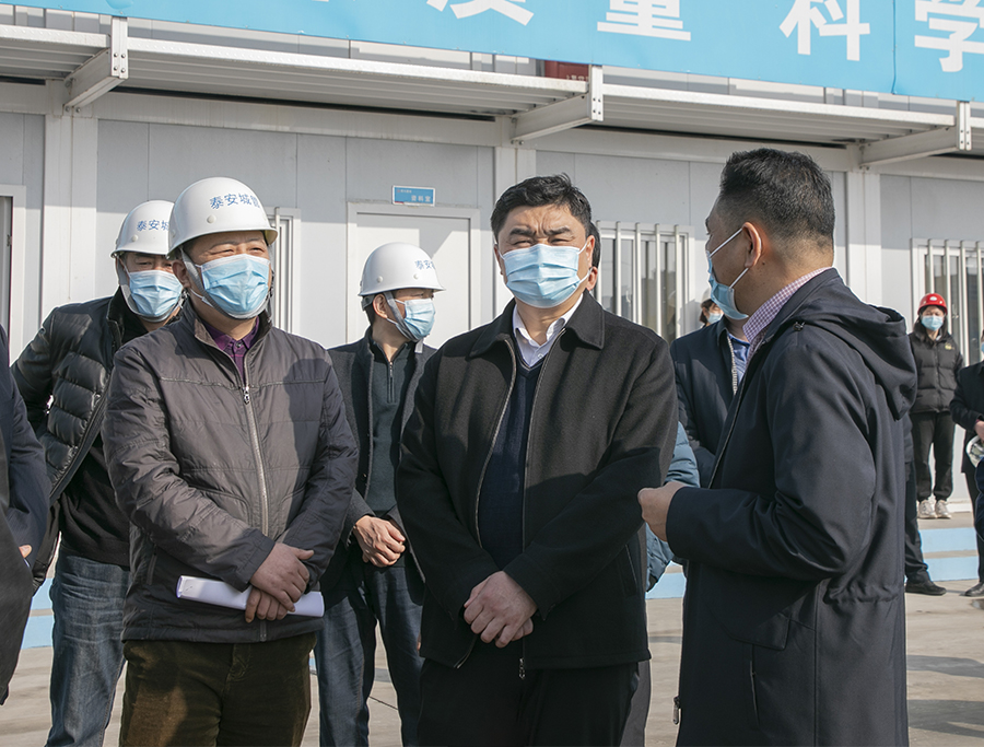 局党组书记、局长任军带队调研施工现场扬尘防治和渣土处置工作